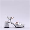 Wonders Zaida Platform Block Heel Sandal - Silver